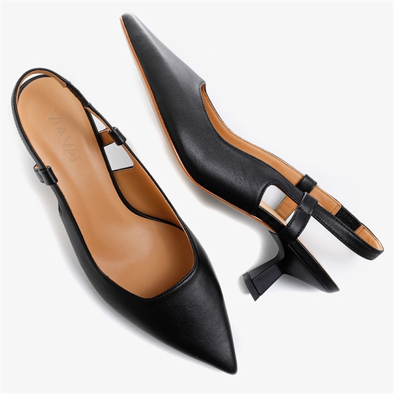Via Vai Suzy Aliya Slingbacks, Logic Nero 